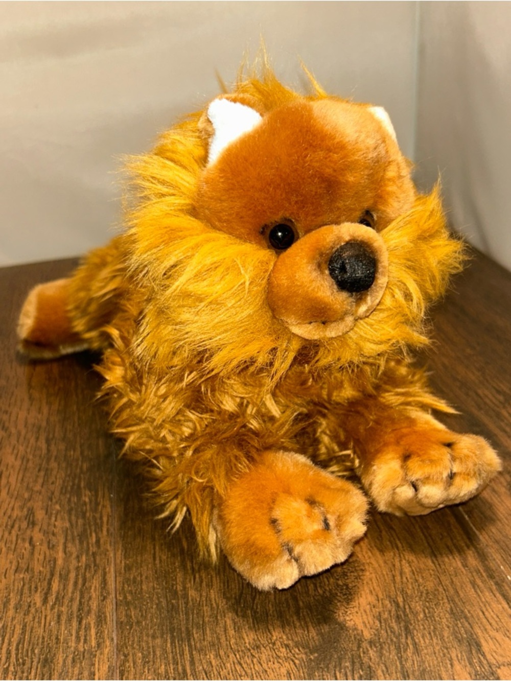 Animal Alley 12" Pomeranian Realistic Brown Plush Stuffed Animal Toys"R"Us Vtg